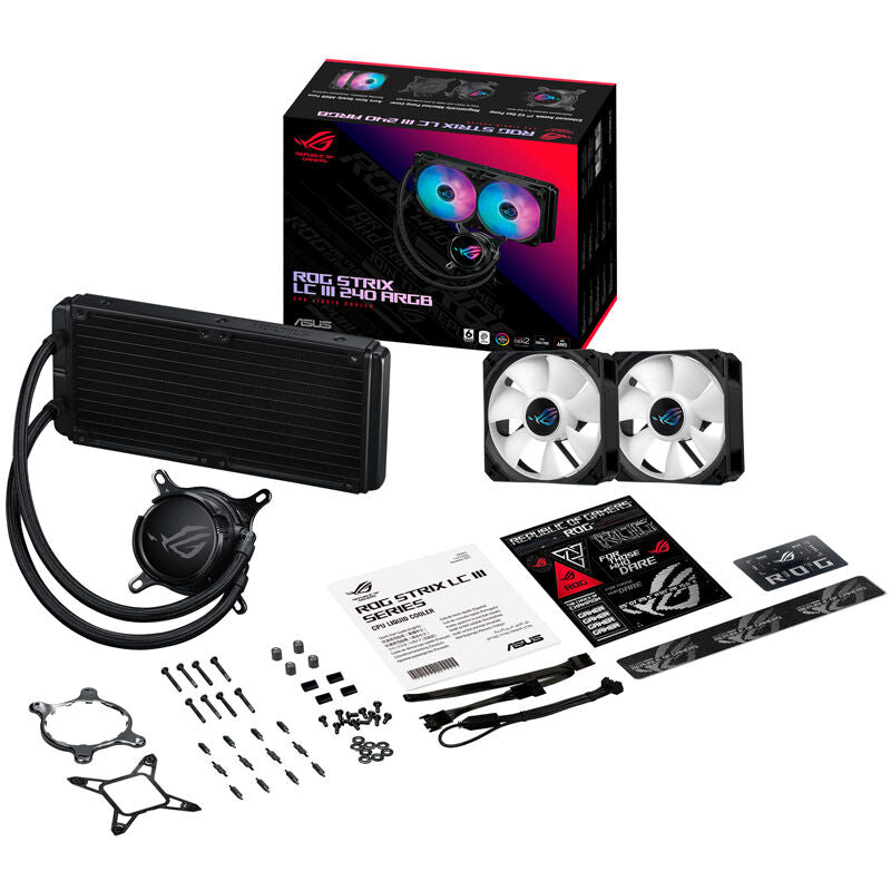 ASUS ROG Strix LC III 240 ARGB AIO vannkjøling hvit - ASUS
