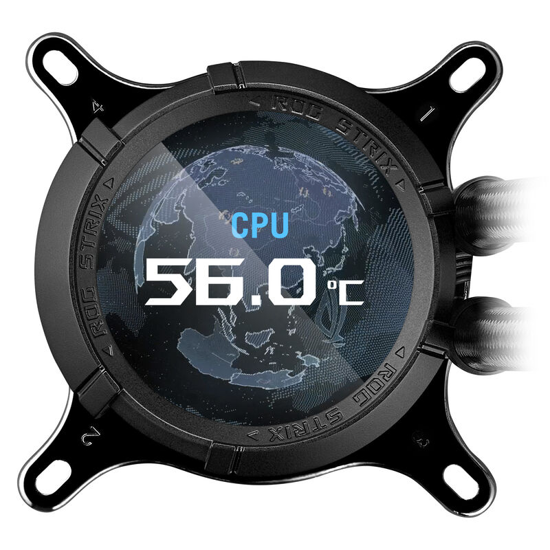 ASUS ROG Strix LC III 360 ARGB LCD AIO vannkjøling 360 mm hvit - ASUS