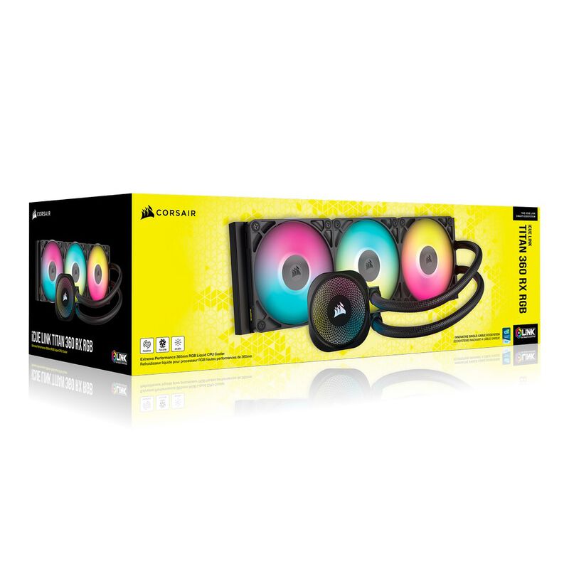 Corsair iCUE LINK Titan 360 RX RGB AIO vannkjøling 360 mm - Corsair