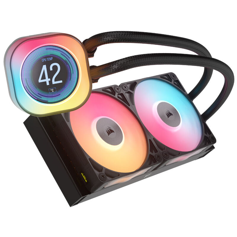 Corsair iCUE LINK Titan 240 RX LCD AIO vannkjøling RGB hvit - Corsair