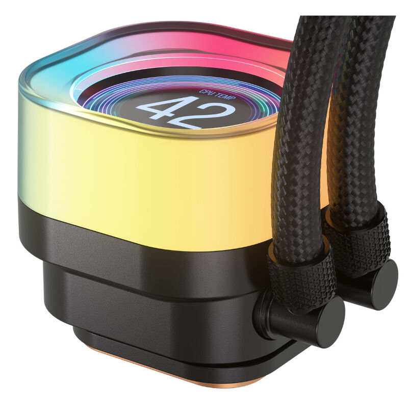 Corsair iCUE LINK Titan 240 RX LCD AIO vannkjøling RGB hvit - Corsair