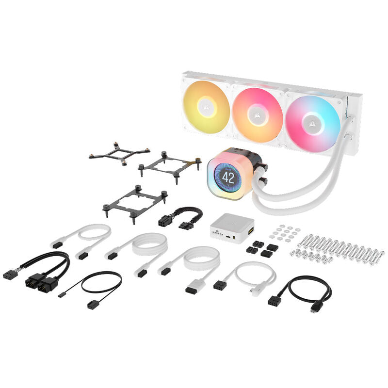 Corsair iCUE LINK Titan 360 RX LCD AIO vannkjøling RGB hvit - Corsair
