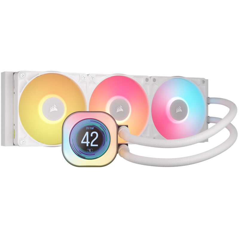 Corsair iCUE LINK Titan 360 RX LCD AIO vannkjøling RGB hvit - Corsair