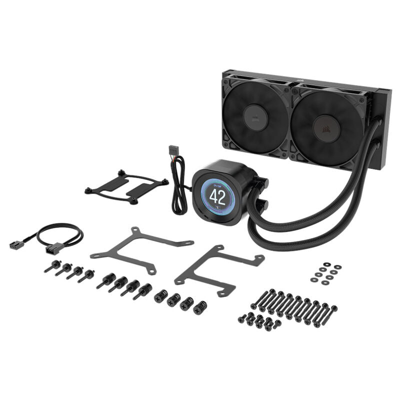 Corsair Nautilus RS 240 LCD ARGB AIO vannkjøling 240 mm hvit - Corsair
