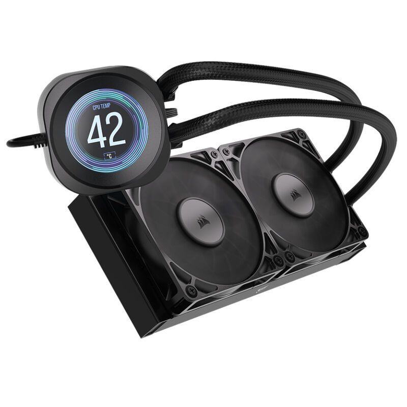 Corsair Nautilus RS 240 LCD ARGB AIO vannkjøling 240 mm hvit - Corsair