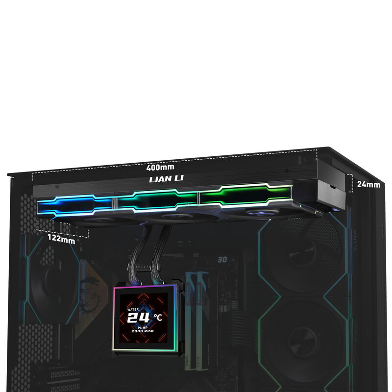 Lian Li HydroShift II LCD-S 360TL AIO vannkjøling 360 mm RGB - Lian Li