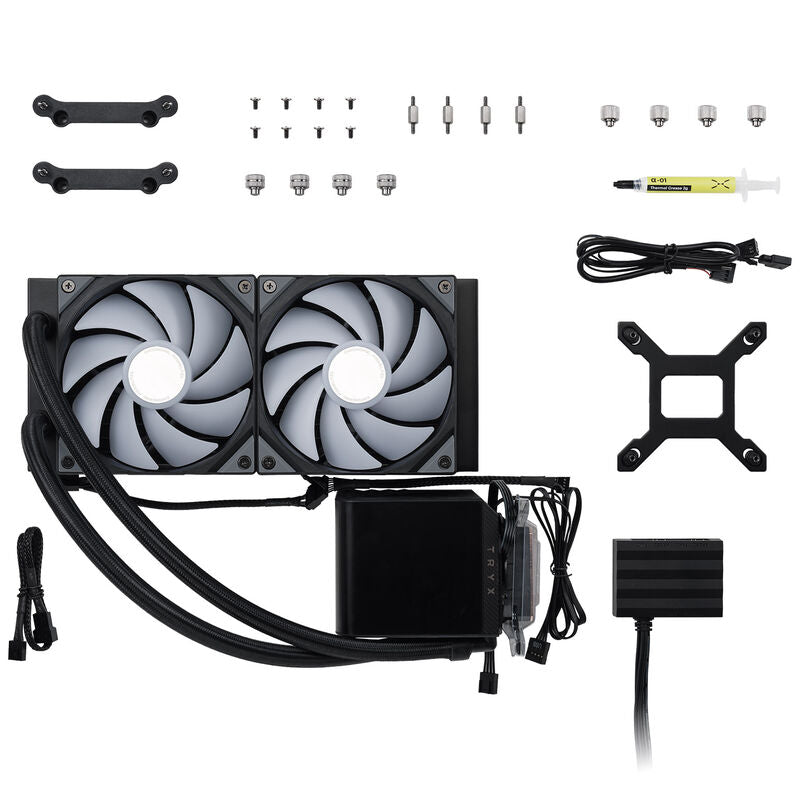 TRYX PANORAMA ARGB 240 AIO vannkjøling 3D-AMOLED 240 mm hvit - TRYX