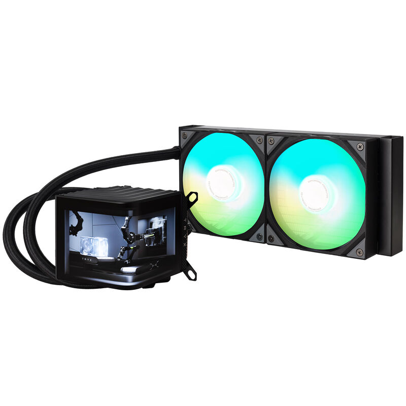 TRYX PANORAMA ARGB 240 AIO vannkjøling 3D-AMOLED 240 mm hvit - TRYX