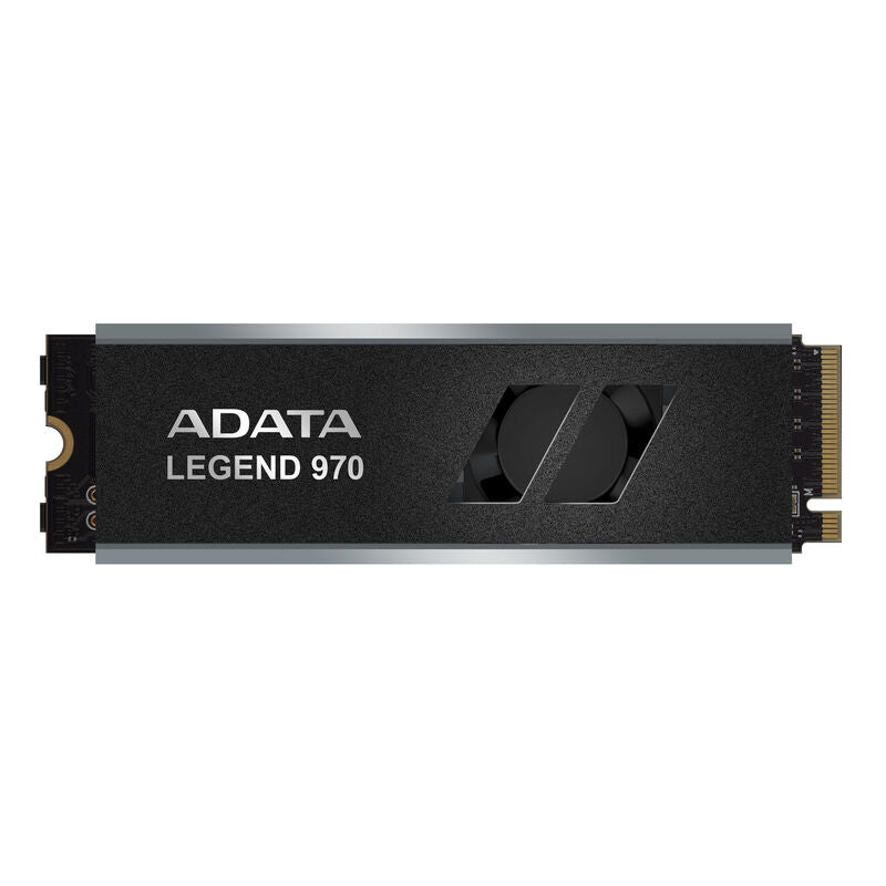 Nærbilde av kjøleribbe på ADATA LEGEND 970 PRO NVMe SSD 2 TB PCIe 5.0 med kjøleribbe