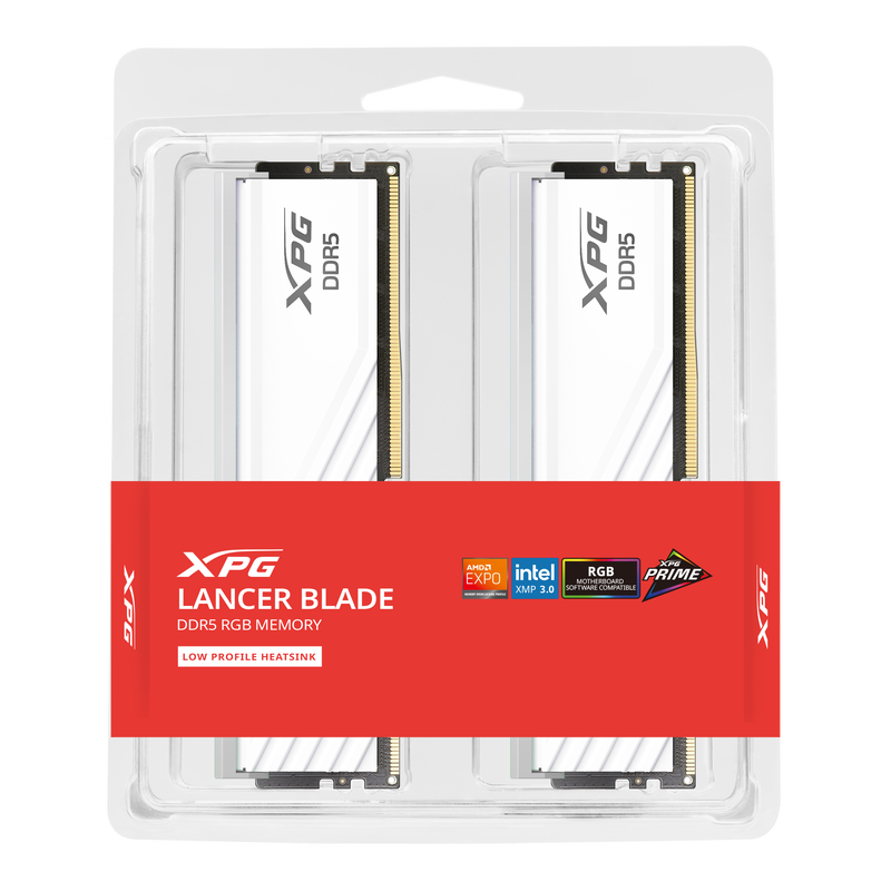 ADATA XPG Lancer Blade RGB DDR5-6400 CL38 RAM montert i system