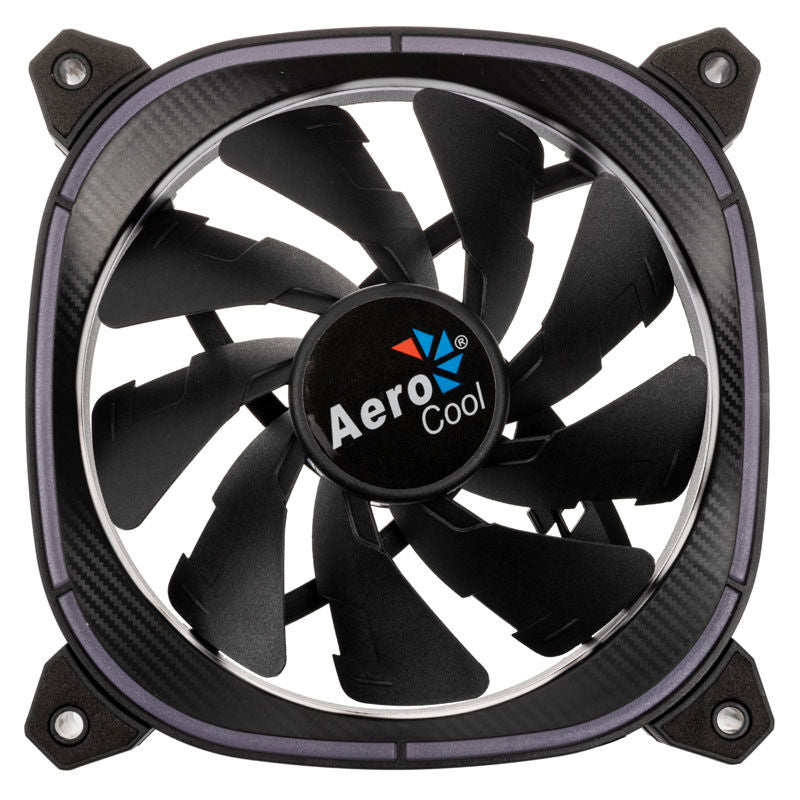 Aerocool Astro 12 Pro ARGB vifte 3-pakning detalj av vifteblader