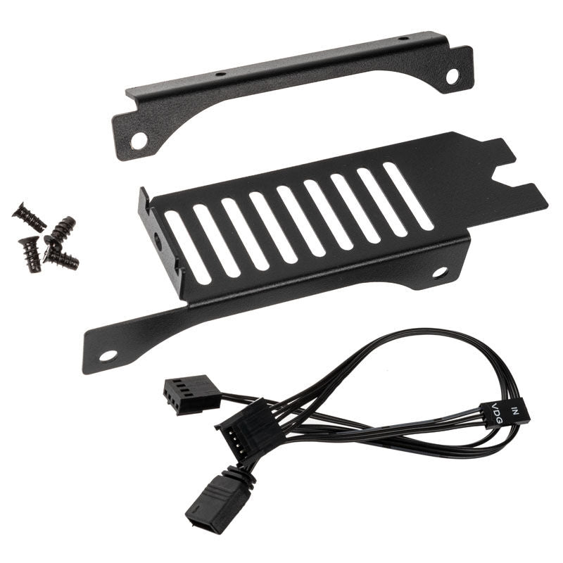 Aerocool Astro 24 Dual ARGB vifte 240 mm svart med kabeladapter
