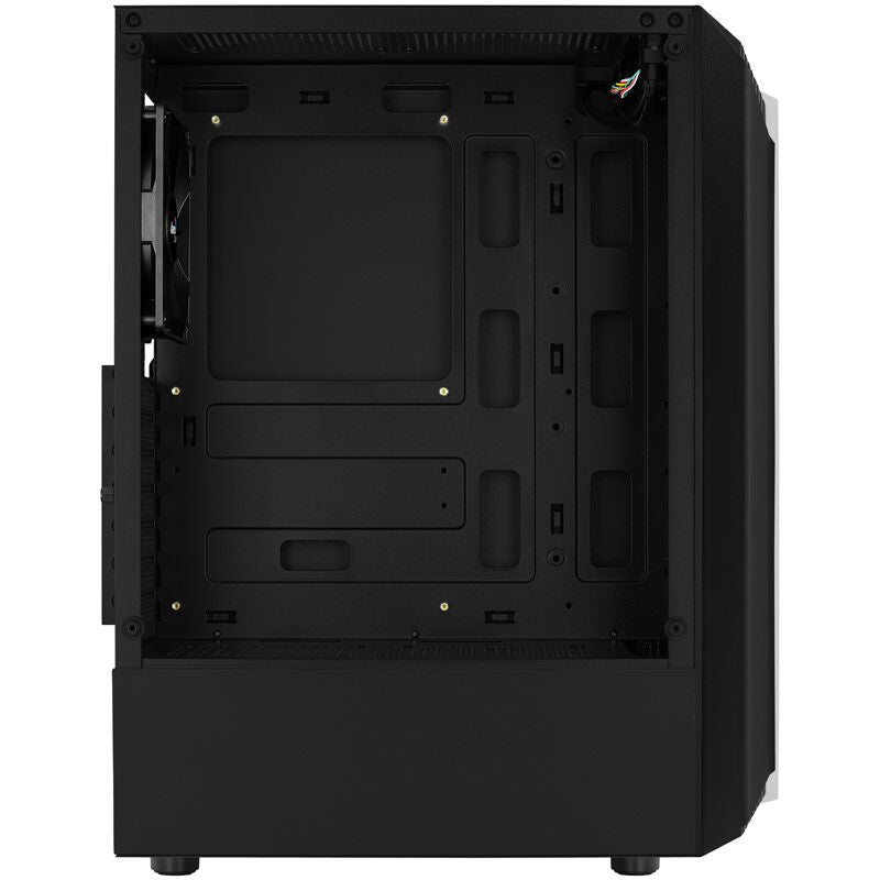 Frontpanel med RGB-lys på Aerocool Bionic v1 kabinett