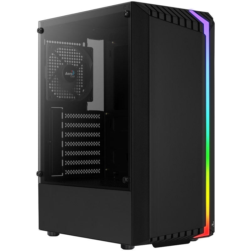 Luftkjølingsmuligheter i Aerocool Bionic v1 kabinett