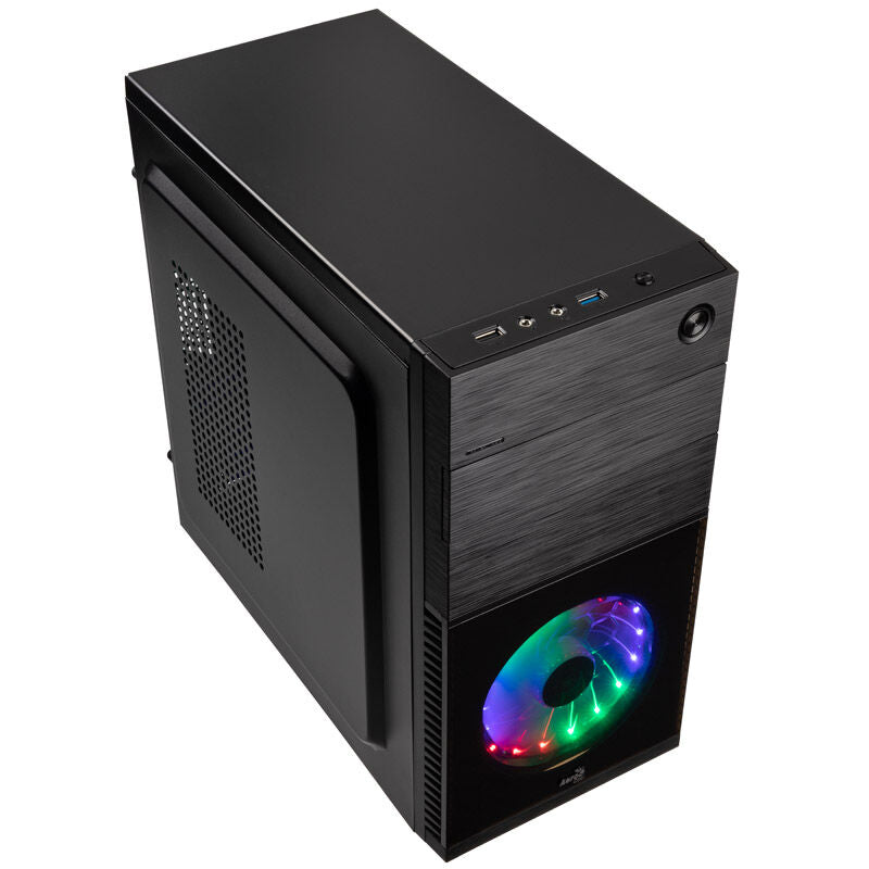 Aerocool CS-105 Cosmo kabinett minitårn RGB svart bakside