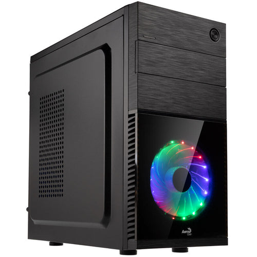 Aerocool CS-105 Cosmo kabinett minitårn RGB svart forfra