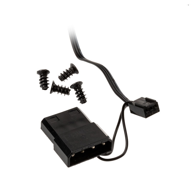 Sideprofil av Aerocool Frost 9 FRGB LED vifte 90 mm svart