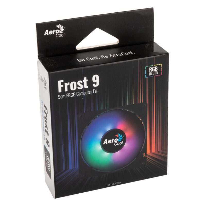 Kabeltilkobling på Aerocool Frost 9 FRGB LED vifte 90 mm svart