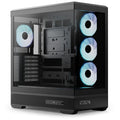 Aerocool P500B kabinett midtårn ATX herdet glass svart forfra