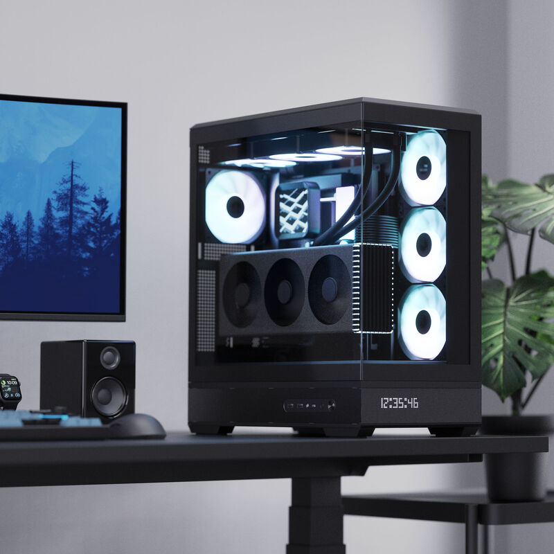 Aerocool P500B kabinett sidepanel i herdet glass