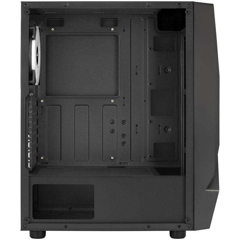 Aerocool Scape-G-BK-v3 kabinett midtårn ARGB herdet glass svart med frontpanel