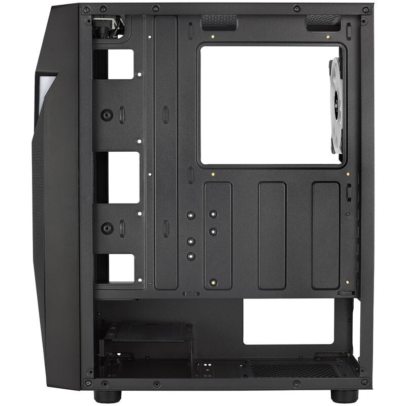 Oversikt over ventilasjon i Aerocool Scape-G-BK-v3 kabinett midtårn ARGB herdet glass svart