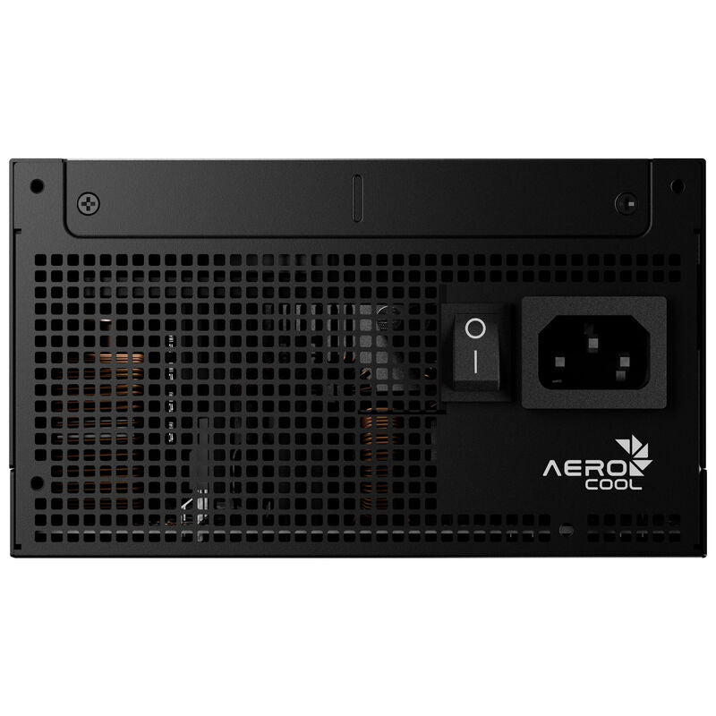 Nærbilde av 135 mm vifte på AeroCool Smart B1 strømforsyning 750 W 80 PLUS Bronze ATX 3.1 svart