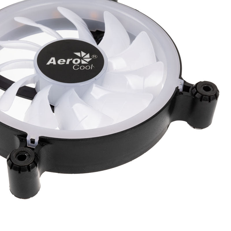 Aerocool Spectro 12 FRGB vifte 120 mm RGB LED detalj av RGB-lys