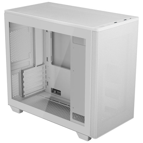 Aerocool Stormfront Mini minitårn kabinett mATX herdet glass hvit forfra