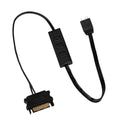 Forside av Akasa 3-pin ARGB-kontroller kabel SATA 40 cm