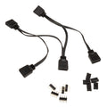 Akasa 4-i-1 RGB splitterkabel 4-Pin 40 cm forfra