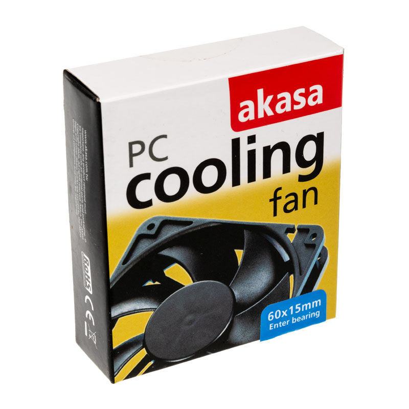 Nærbilde av Akasa AK-6015MS vifte 60 mm 4300 RPM svart