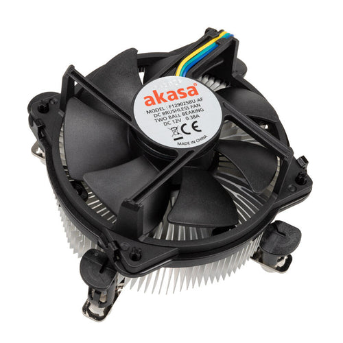 Akasa AK-955A-BV2 Low Profile CPU-kjøler forfra