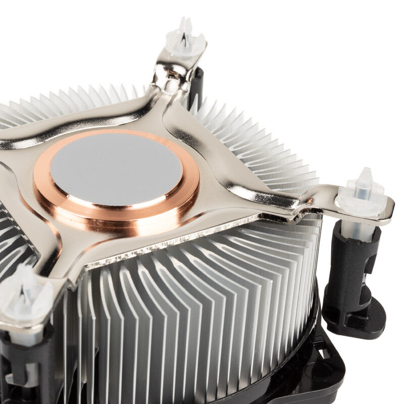Akasa AK-955A-BV2 Low Profile CPU-kjøler nærbilde av kjøleribber