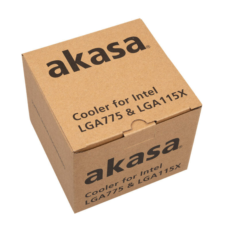 Akasa AK-955A-BV2 Low Profile CPU-kjøler vifte og kobberplate