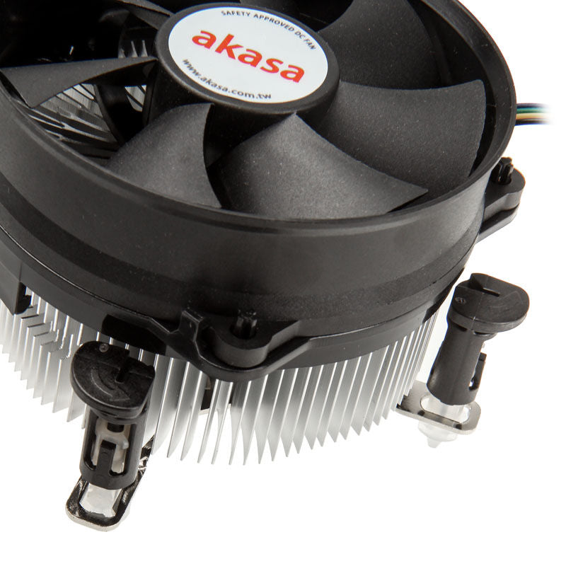 Montert Akasa AK-959CU CPU-kjøler 92 mm lavprofil PWM i PC