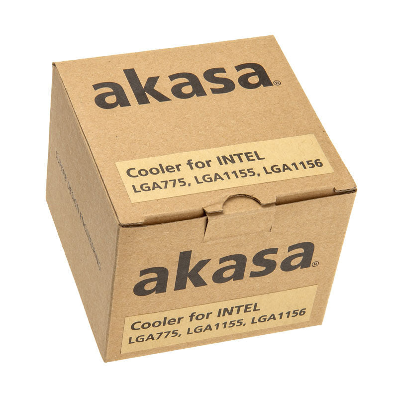 Nærbilde av kjøleribber på Akasa AK-959CU CPU-kjøler 92 mm lavprofil PWM