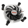 Akasa AK-CC6601EP01 lavprofil CPU-kjøler forfra