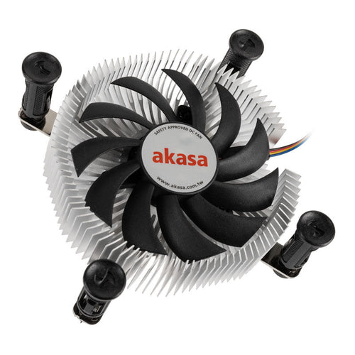 Akasa AK-CC6601EP01 lavprofil CPU-kjøler forfra