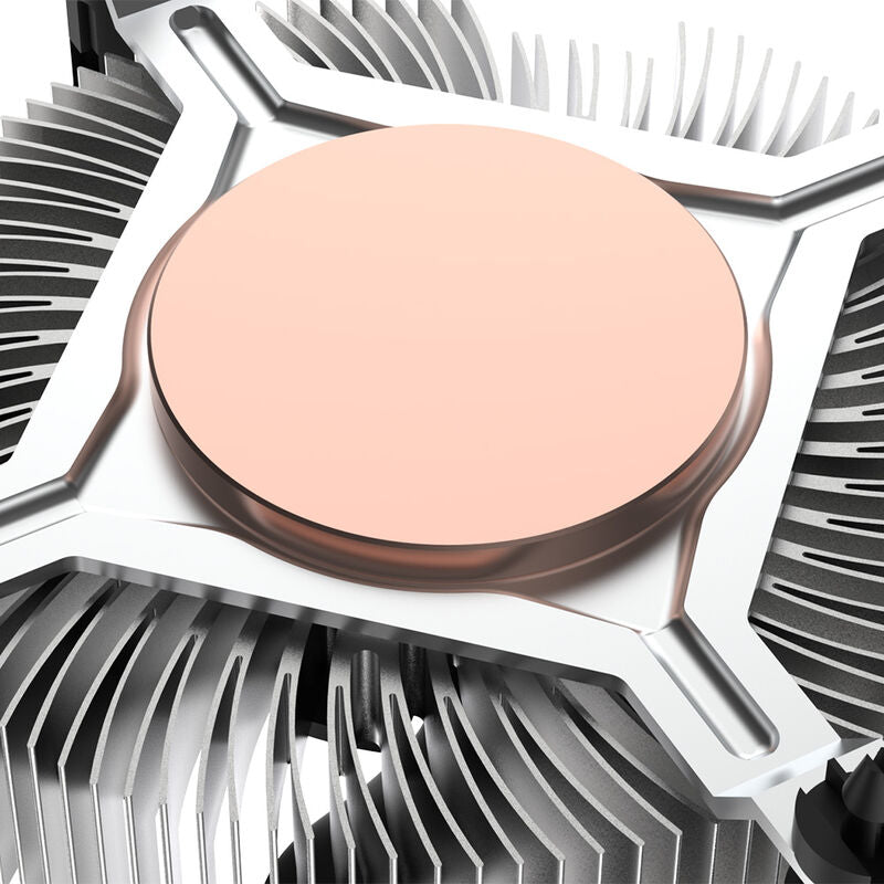 Nærbilde av vifte på Akasa AK-CC6602HP01 Low Profile CPU-kjøler
