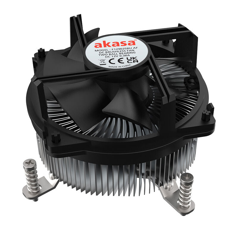 Akasa AK-CC6608BP01 Low Profile CPU-kjøler forfra