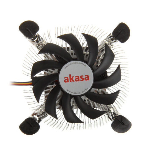Akasa AK-CC7122BP01 Low Profile CPU-kjøler bakside