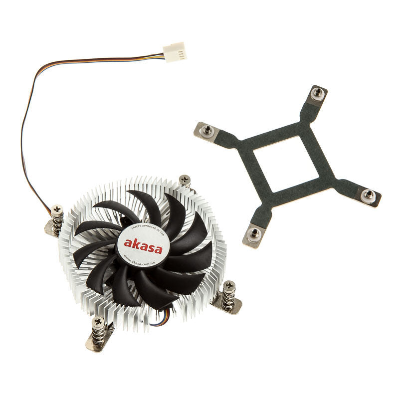 Akasa AK-CC7129BP01 Low Profile CPU-kjøler montert i PC