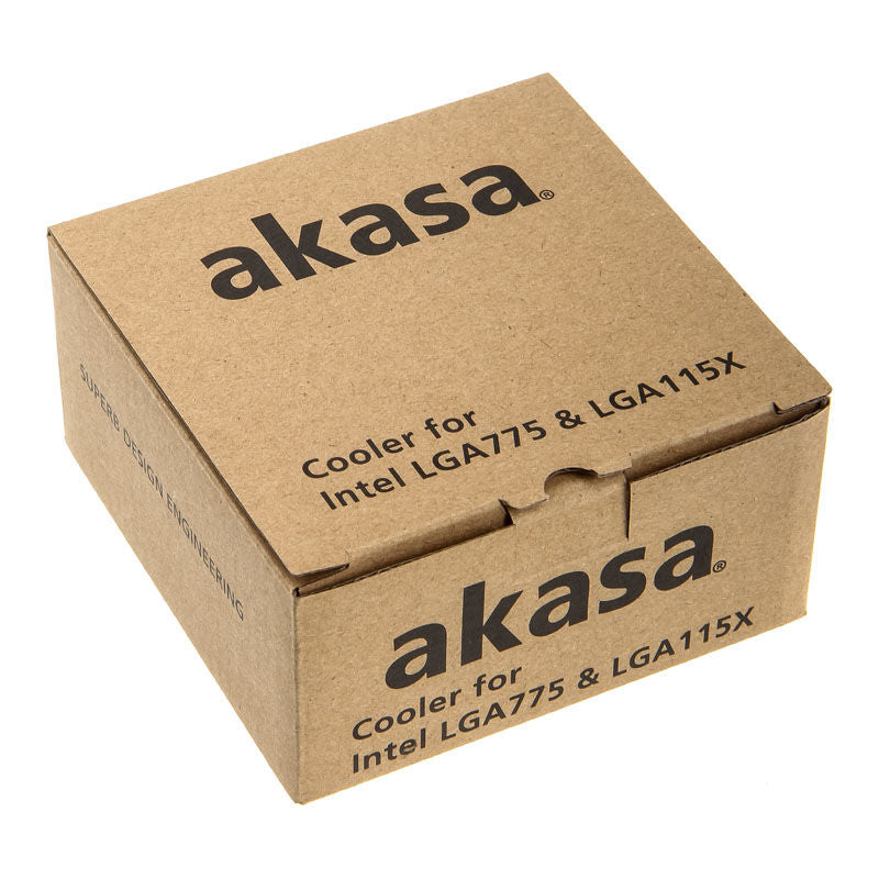 Akasa AK-CC7129BP01 Low Profile CPU-kjøler vifte og kjøler sammen