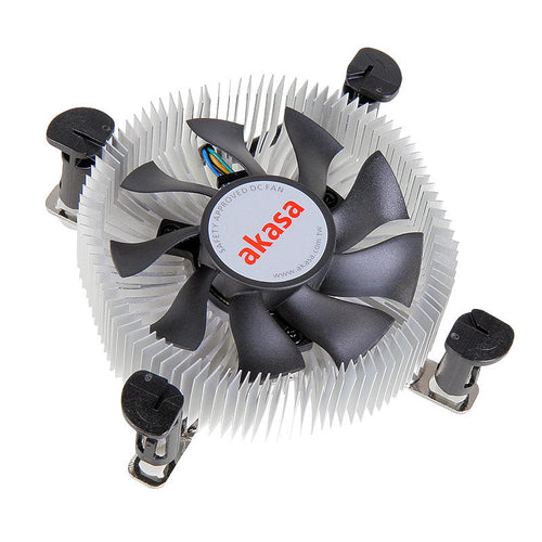 Akasa AK-CCE-7106HP Low Profile CPU-kjøler Intel 74 mm PWM forfra