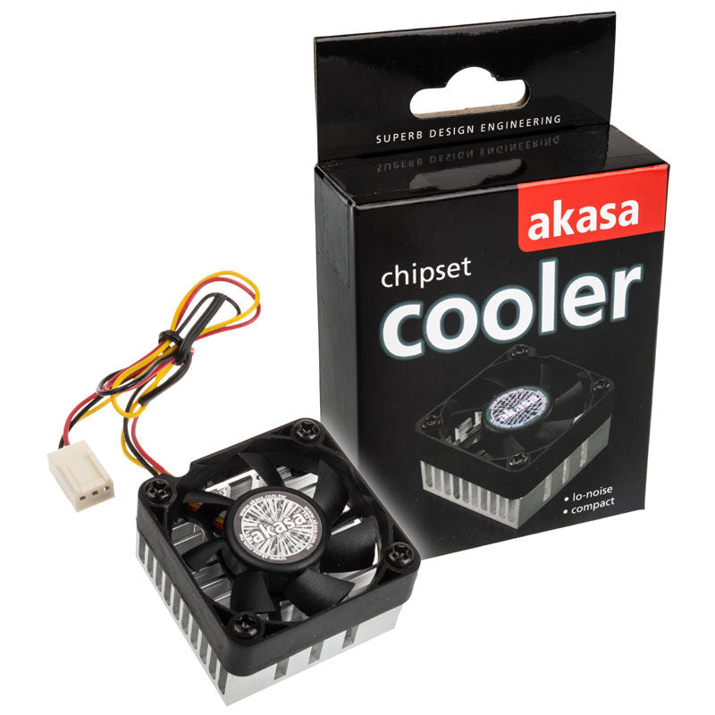 Akasa aktiv brikkesett-kjøler 40 mm vifte aluminium forfra