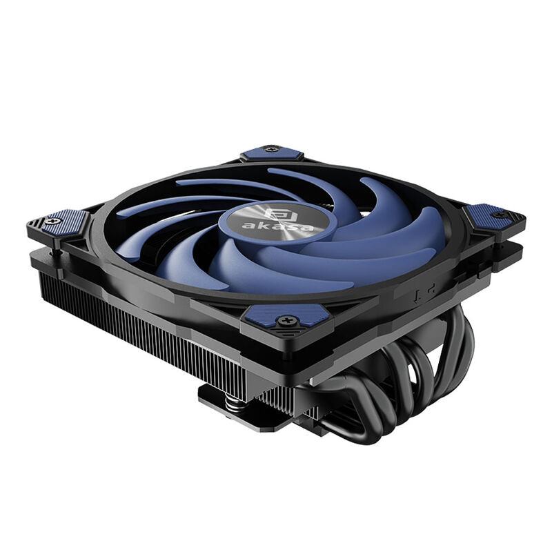 Akasa ALUCIA H6LS M2 CPU-kjøler 120 mm top-down svart/blå forfra