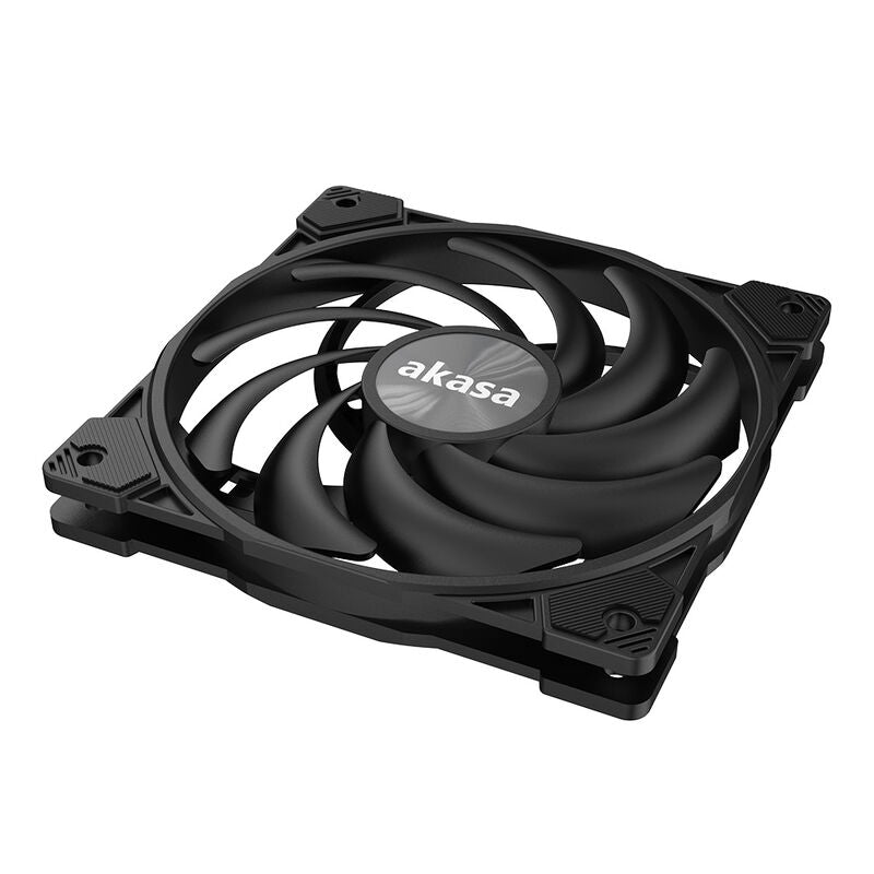 Montert Akasa Alucia XS slimvifte 120 mm 15 mm PWM svart i PC