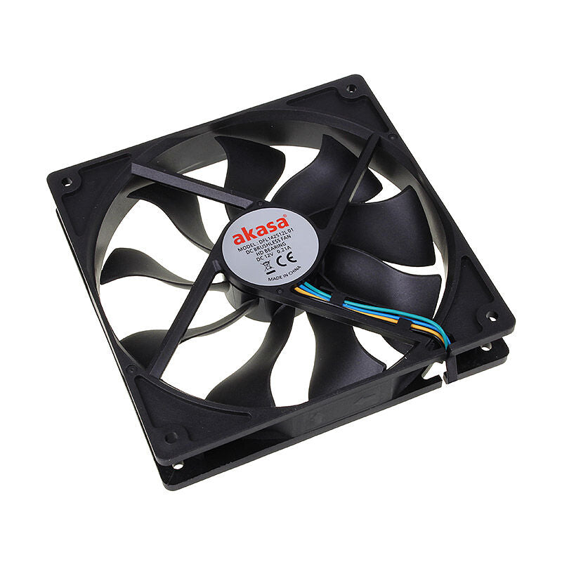 Akasa Apache PWM vifte 140 mm 1300 RPM svart bakside