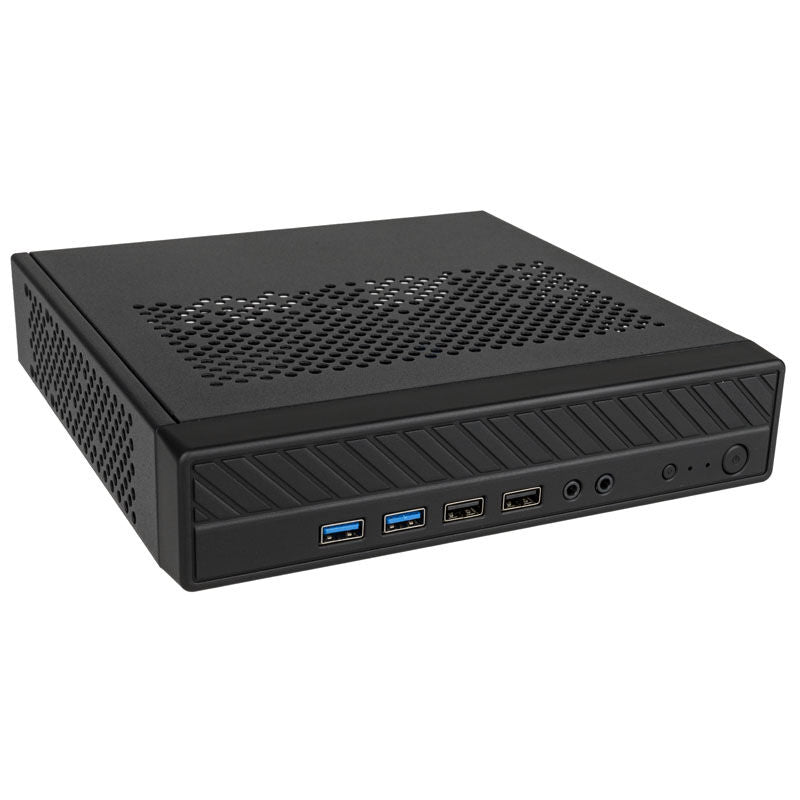 Akasa Cypher MX3 Thin Mini-ITX HTPC-kabinett OEM svart forfra